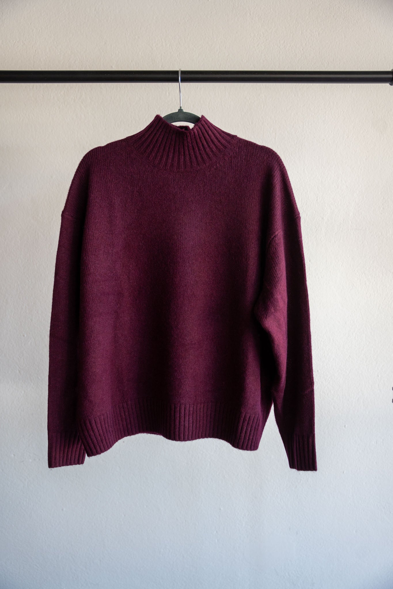 Alpaka Pulli mit leichtem Kragen 34-42