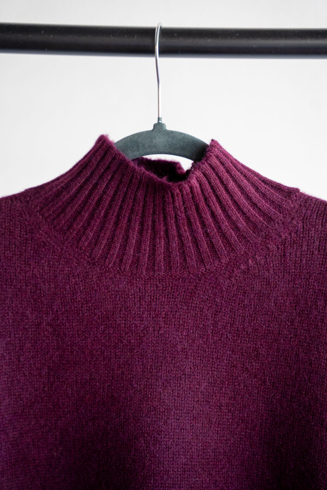 Alpaka Pulli mit leichtem Kragen 34-42