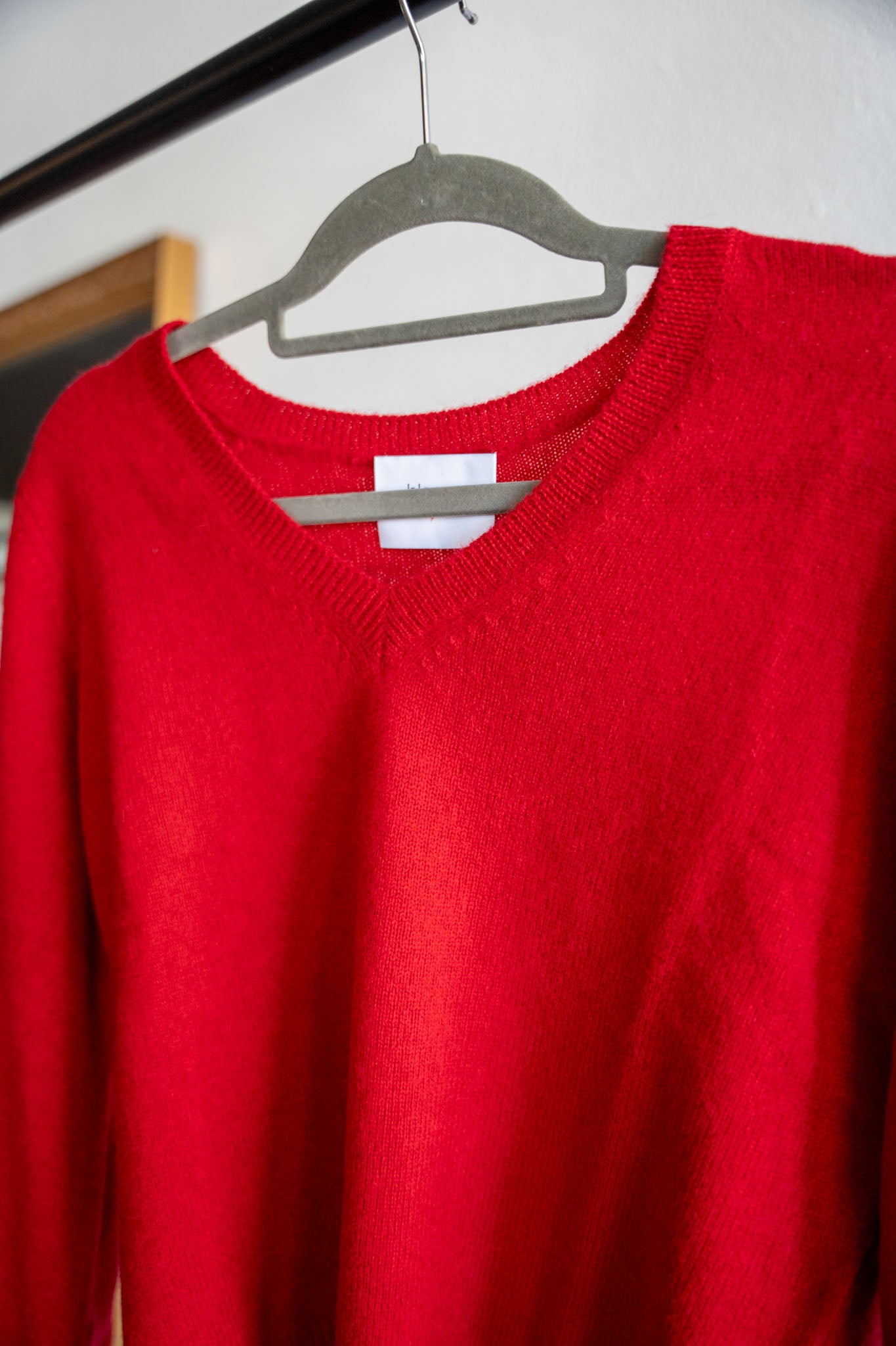 Trendiger V Pulli in Rot