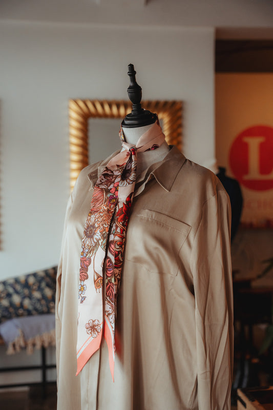 "Bloom" Bluse aus Seide